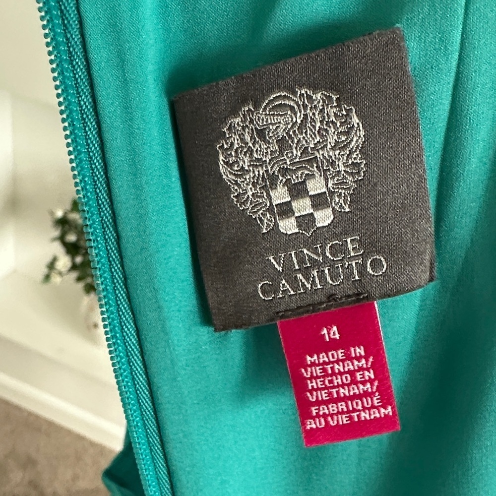 Vince Camuto Teal Midi Dress - Picture 7 of 8